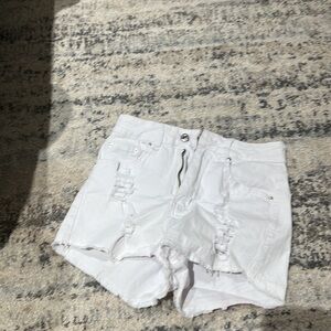 White short shorts